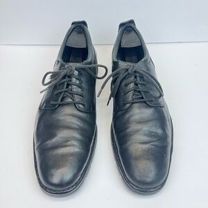 Cole Haan C08630 Men Black Leather Oxford Shoe Size 10.5M Pre Owned